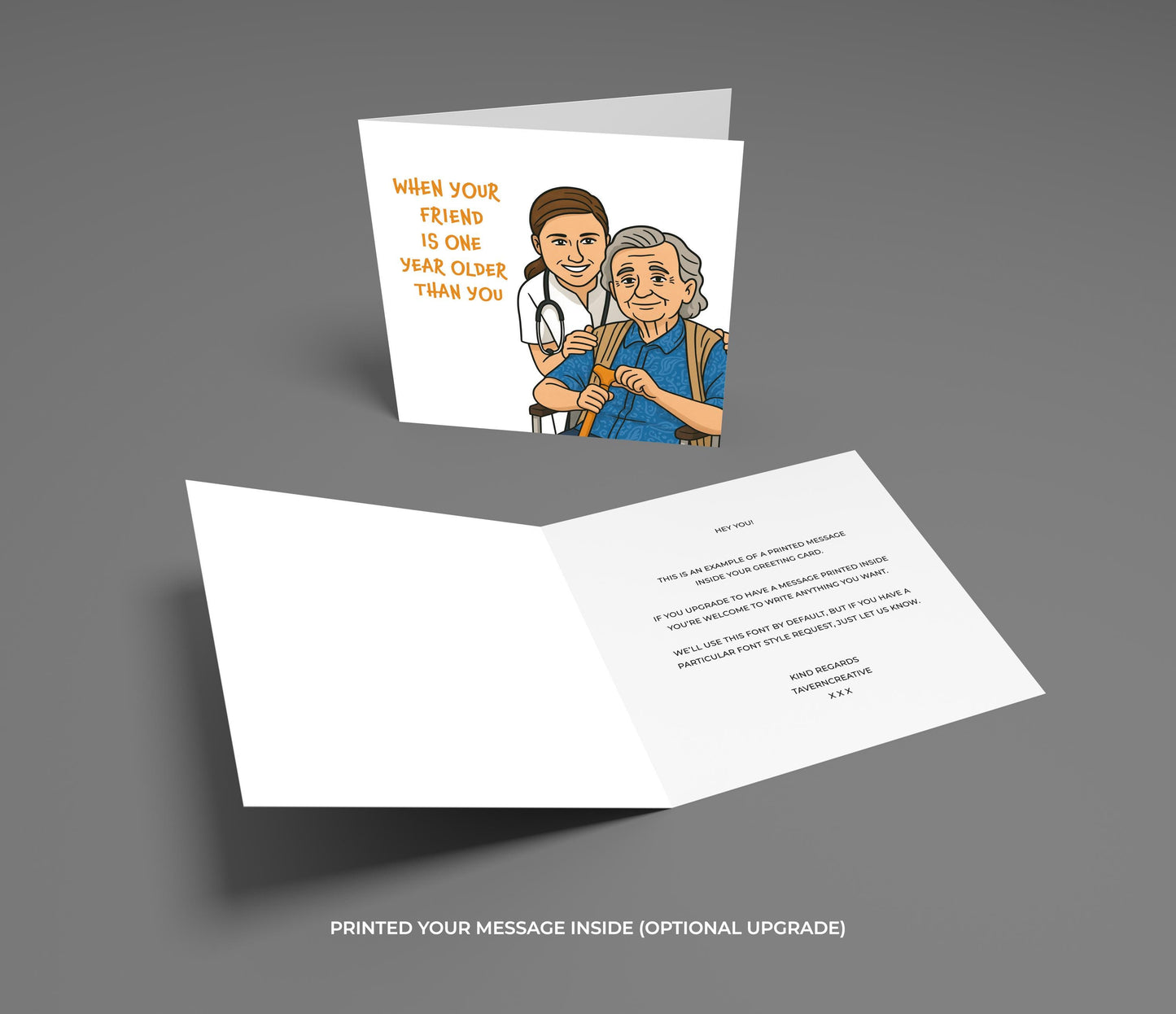 Funny Birthday Card for Friend: Sarcastic Banter, One Year Older