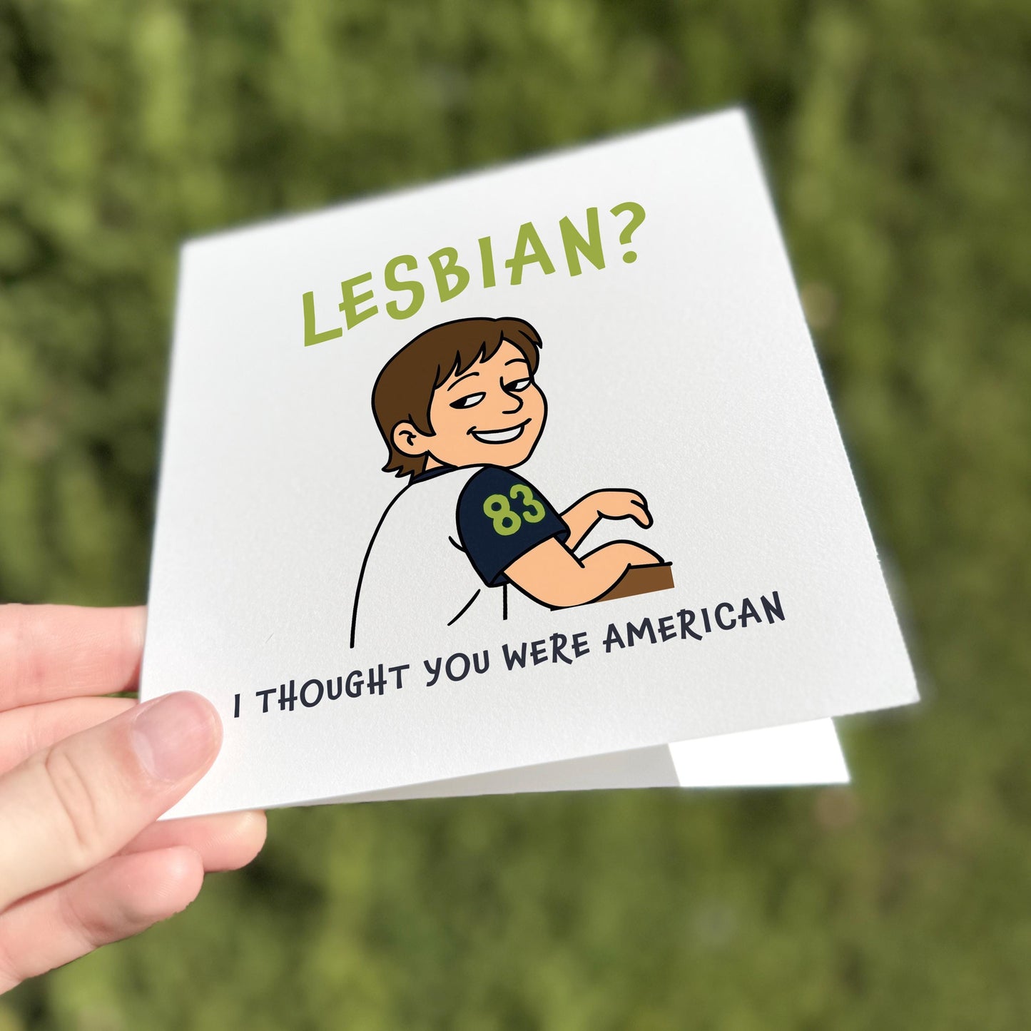 Funny Lesbian Coming Out Card: LGBTQ+ Vine Meme Greeting Card