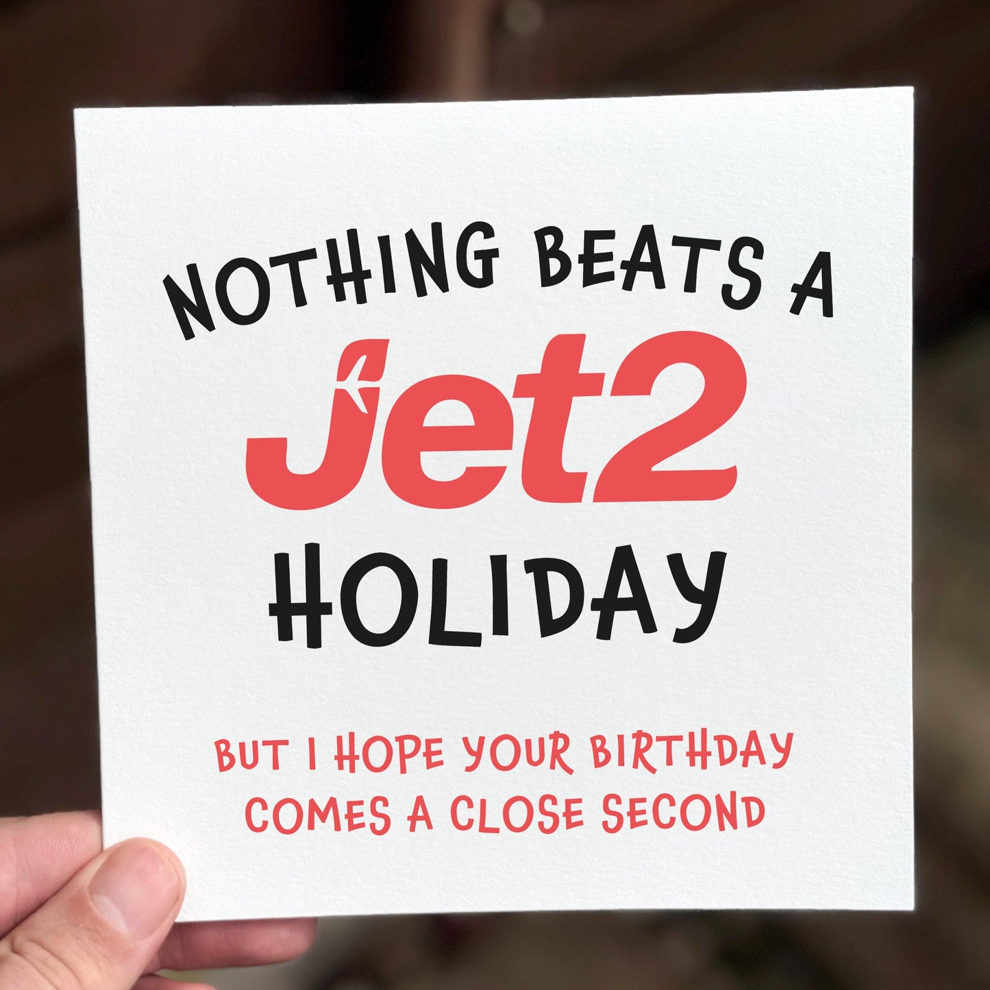 Funny Jet2 Birthday Card: British Meme, TikTok Trend