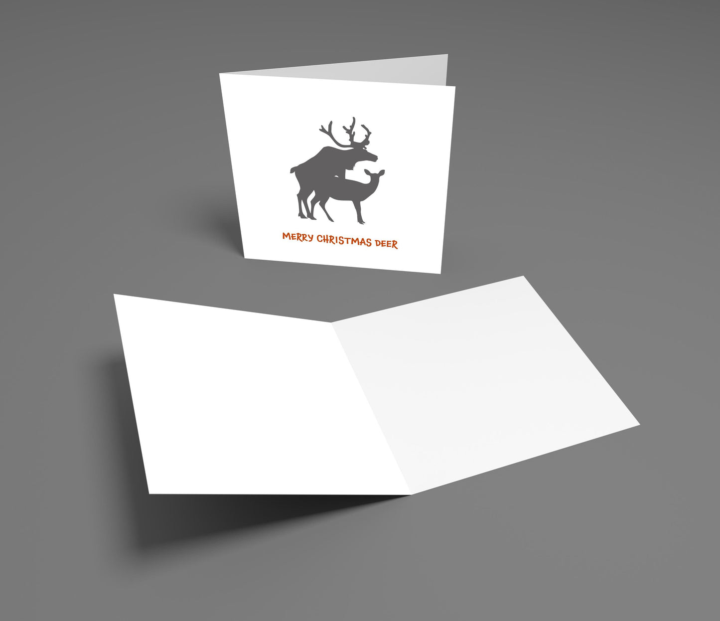 Funny Christmas Card, Naughty Xmas Card for Him, Merry Christmas Deer Card, Rude Animal Card, Cheeky Holiday Card for Friend