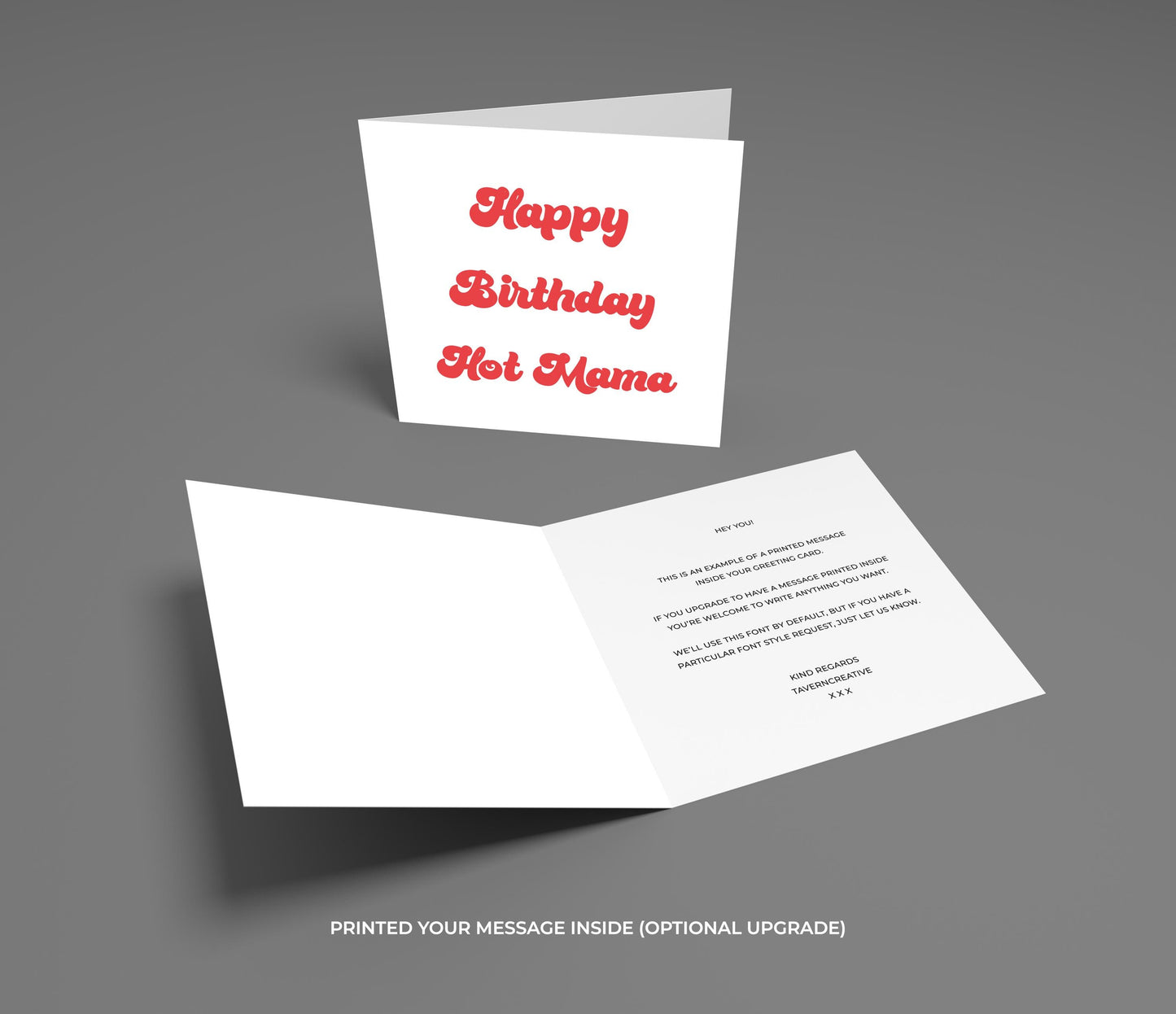 Funny Hot Mama Birthday Card: Cheeky Wife/Girlfriend Card