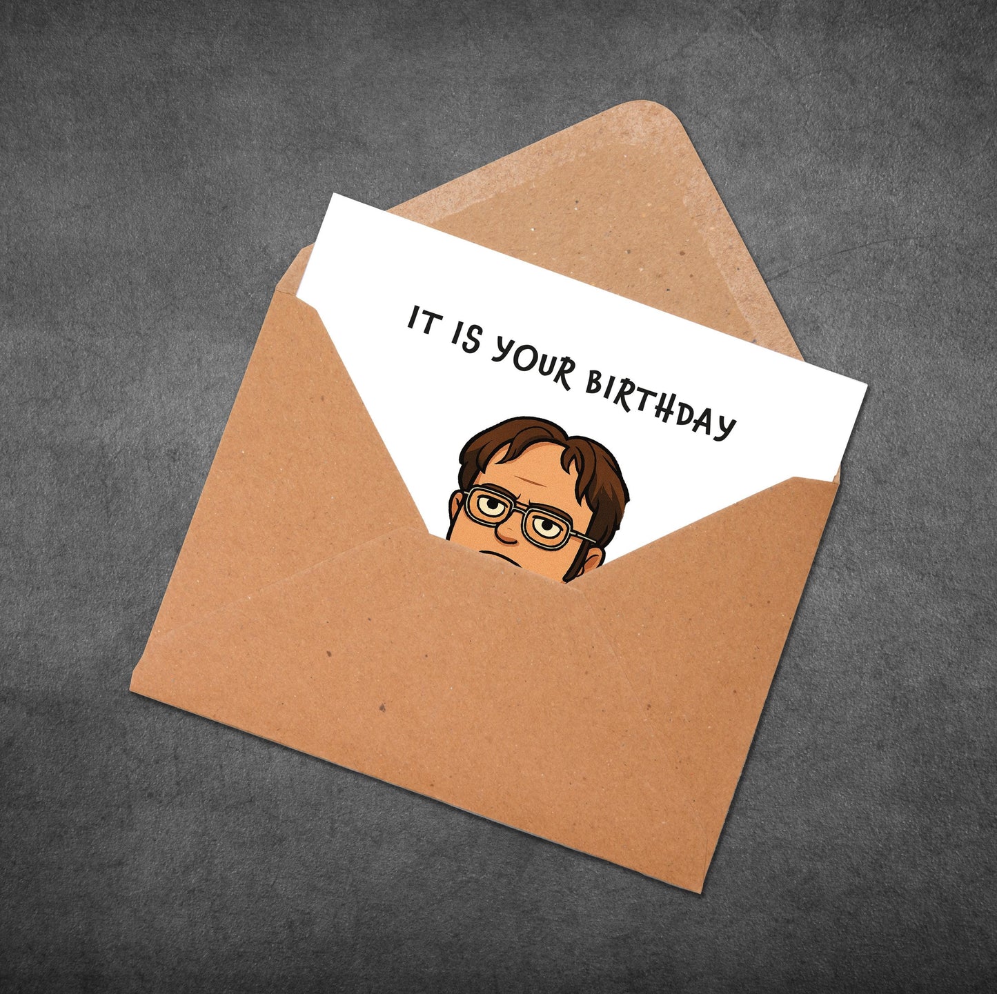 Funny 'The Office' Birthday Card: Dwight Schrute TV Meme