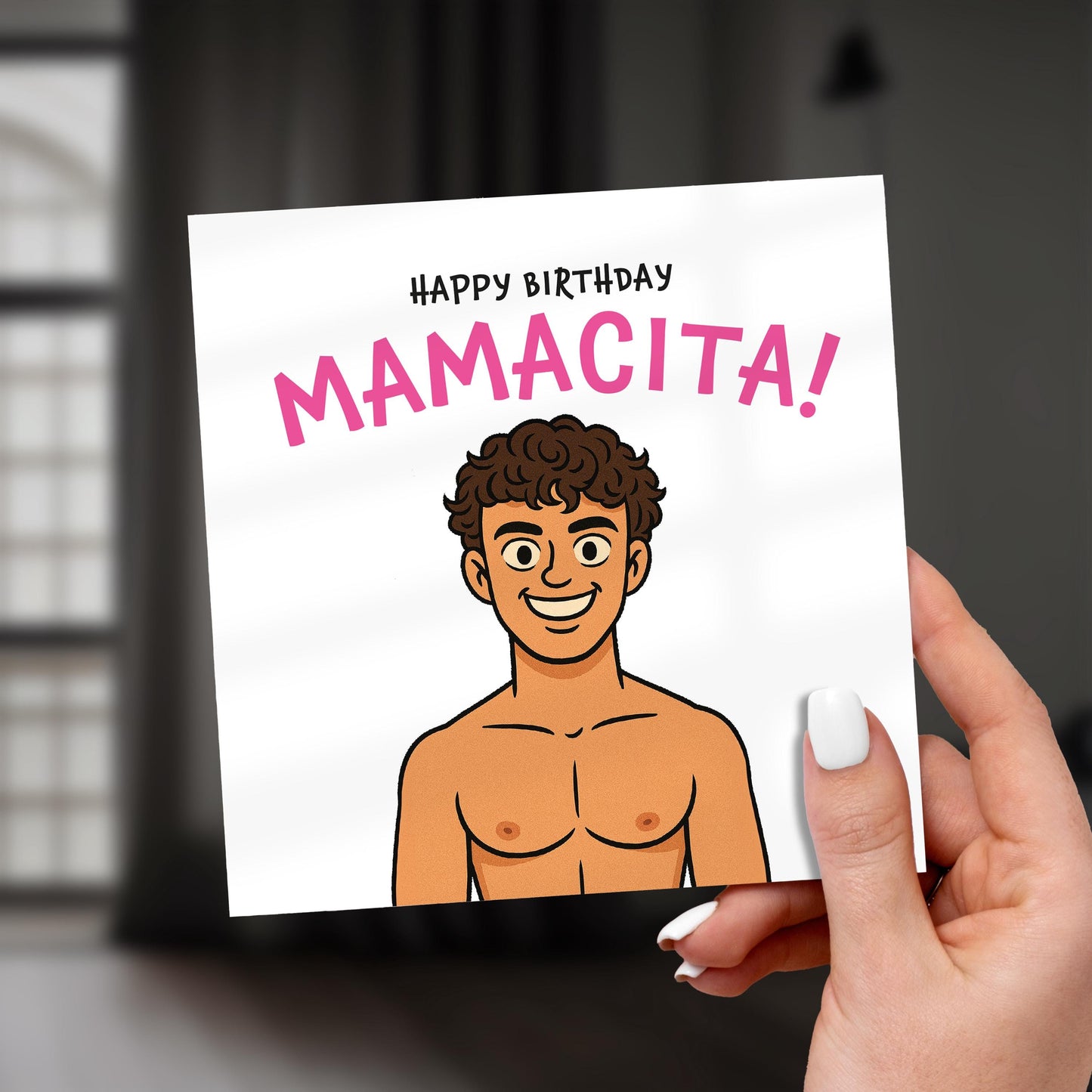 Funny Mamacita Birthday Card: Love Island Meme, Flirty Card for Her