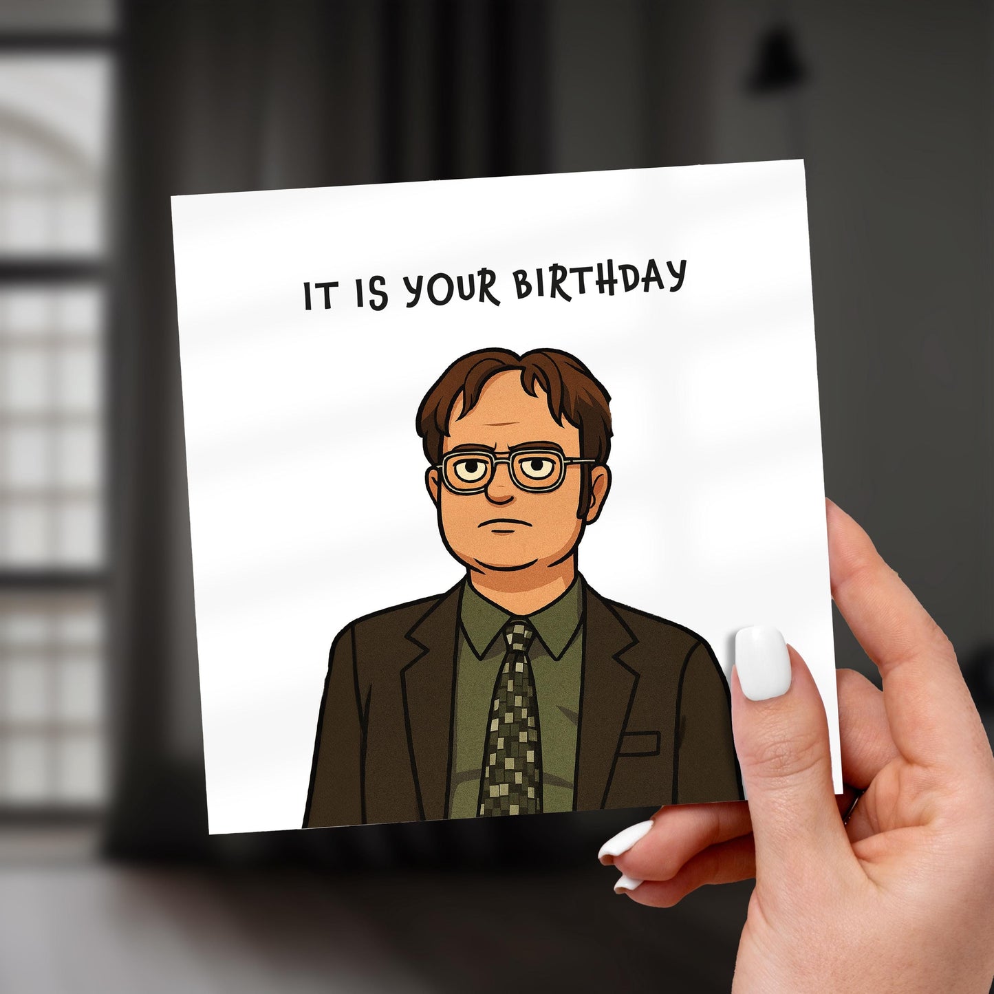 Funny 'The Office' Birthday Card: Dwight Schrute TV Meme
