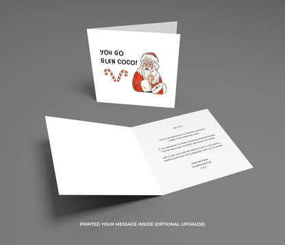 Funny Glen Coco Christmas Card: Mean Girls Movie Quote Holiday