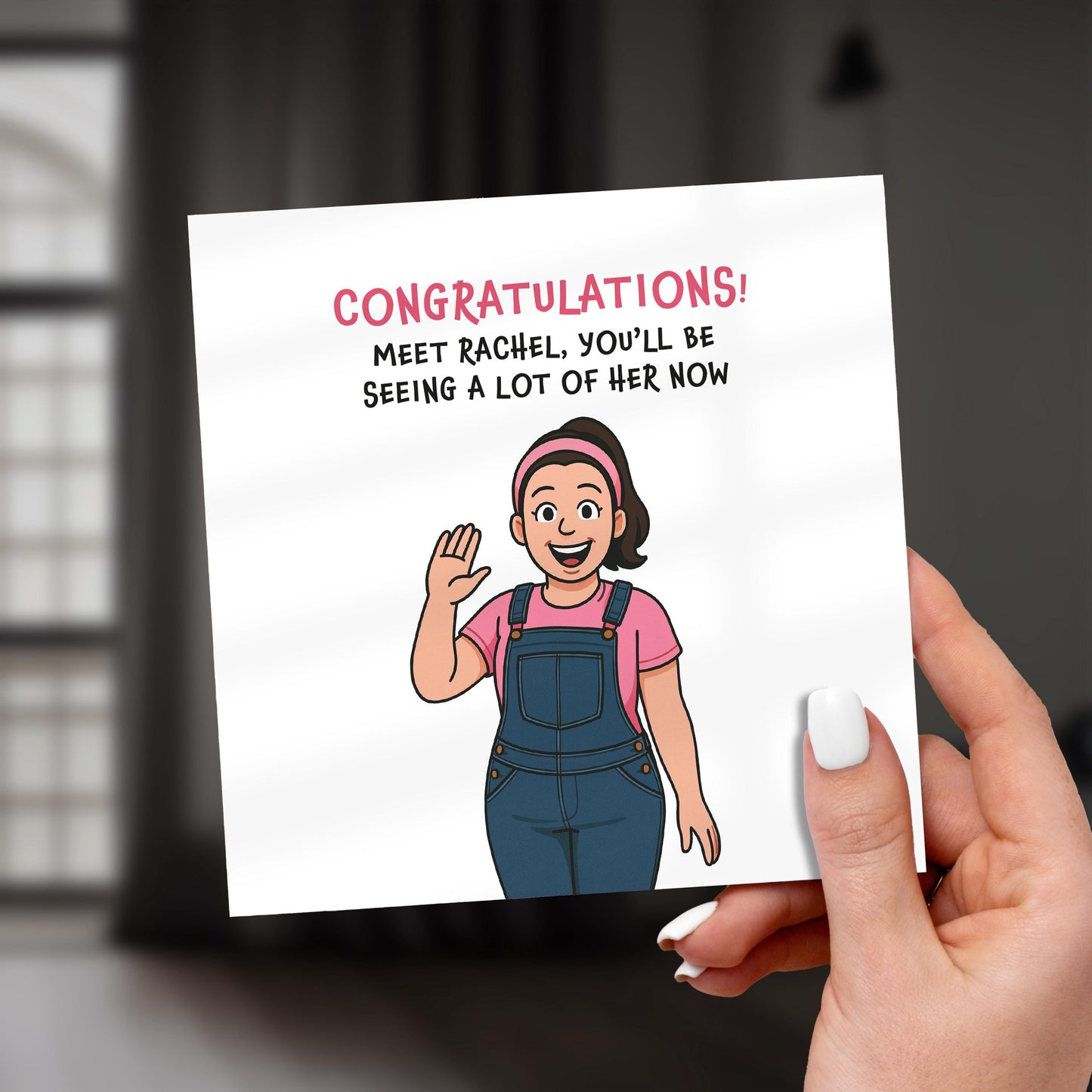 Funny New Baby Card: Meet Rachel - Congratulations New Parents