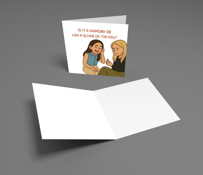 Funny Engagement Card: The Summer I Turned Pretty Quote