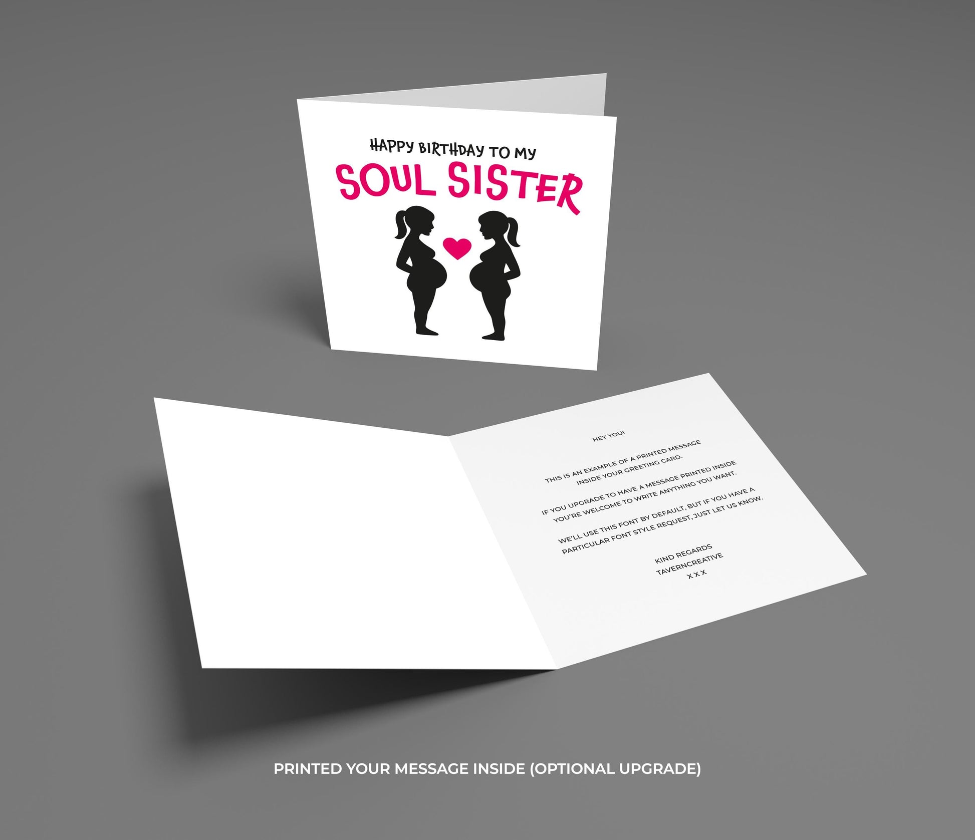 Soul Sister Birthday – Pregnant Friends Card