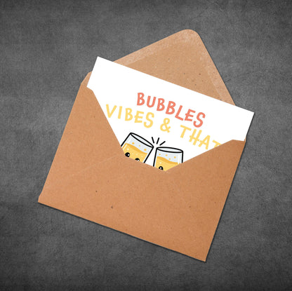 Bubbles Vibes & That – Celebration Meme Card