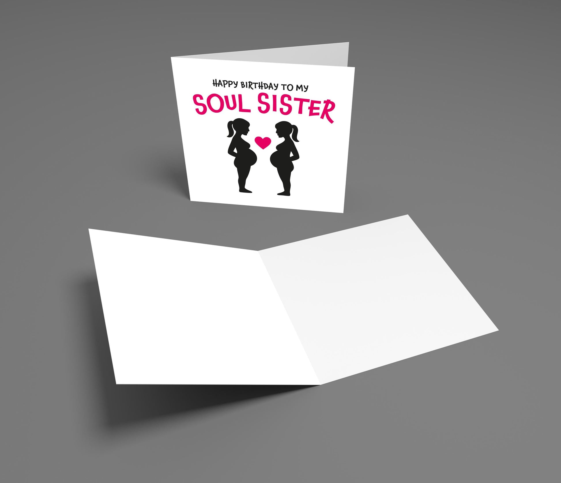 Soul Sister Birthday – Pregnant Friends Card