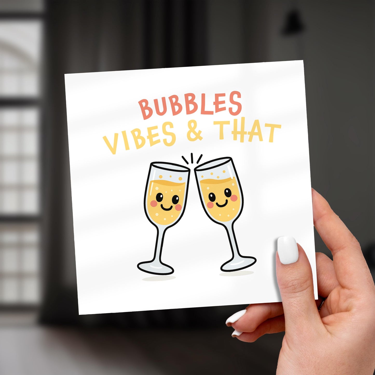 Bubbles Vibes & That – Celebration Meme Card